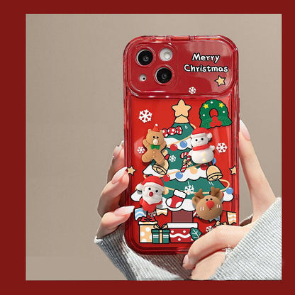 🎅📱 ETUI Z LUSTERKIEM NA CHOINKĘ DO IPHONE'A